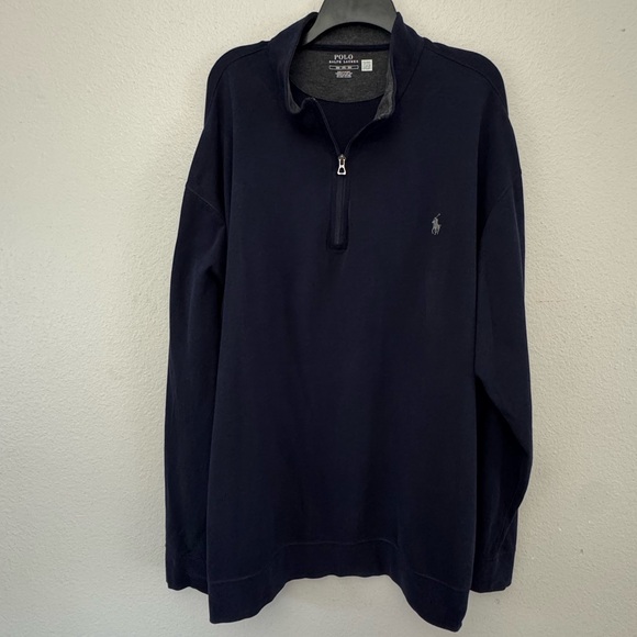 Polo Ralph Lauren Men's Dark Blue Zip Pullover Size 3XB - Picture 1 of 5